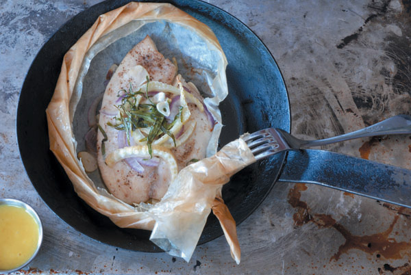 Flounder En Papillote